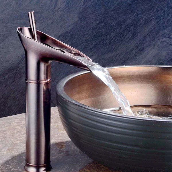 Antik Vattenfall Badrum Handfat Blandare