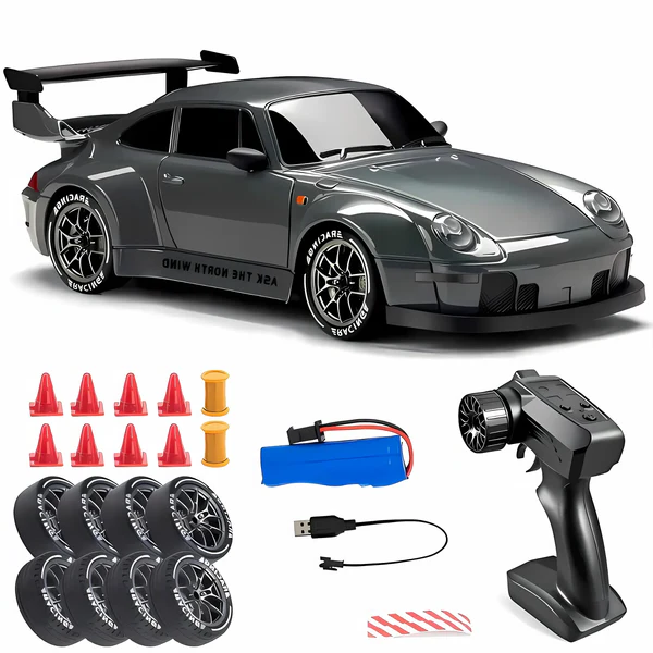Luxora Retro Drift Master – 4WD RC Bil med LED-ljus