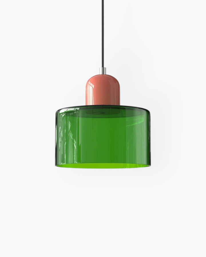 Formiva Pendel Lampa | Retro Modern Glas Skärm | Ambient E26 Belysning | Hårdkopplad Takarmatur