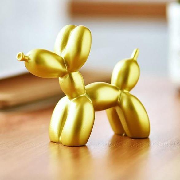 Valp Ballong Djurskulptur