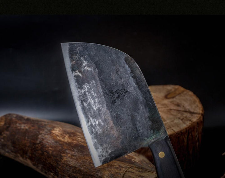 Handsmidd kolstål kockkniv