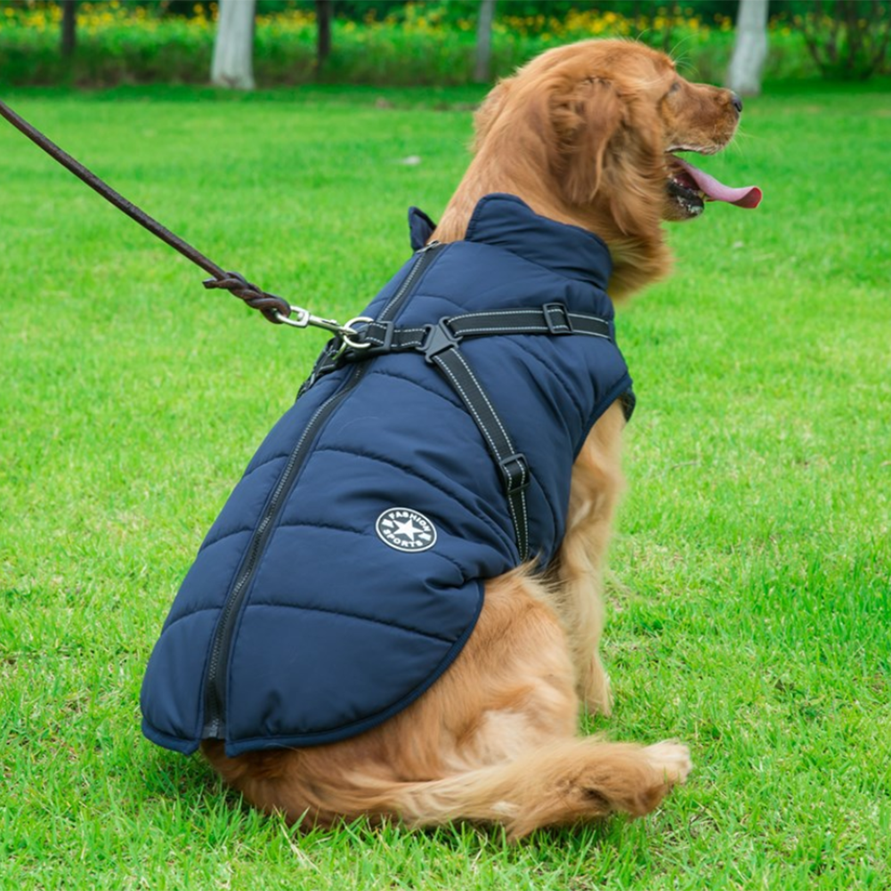 WoofGuard™ - Vattentät vinterjacka med integrerad sele