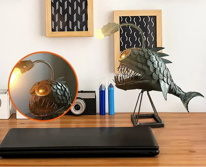 Royallure Angler Fish Lamp – USB Driven LED Nattlampa för Eccentrisk Heminredning