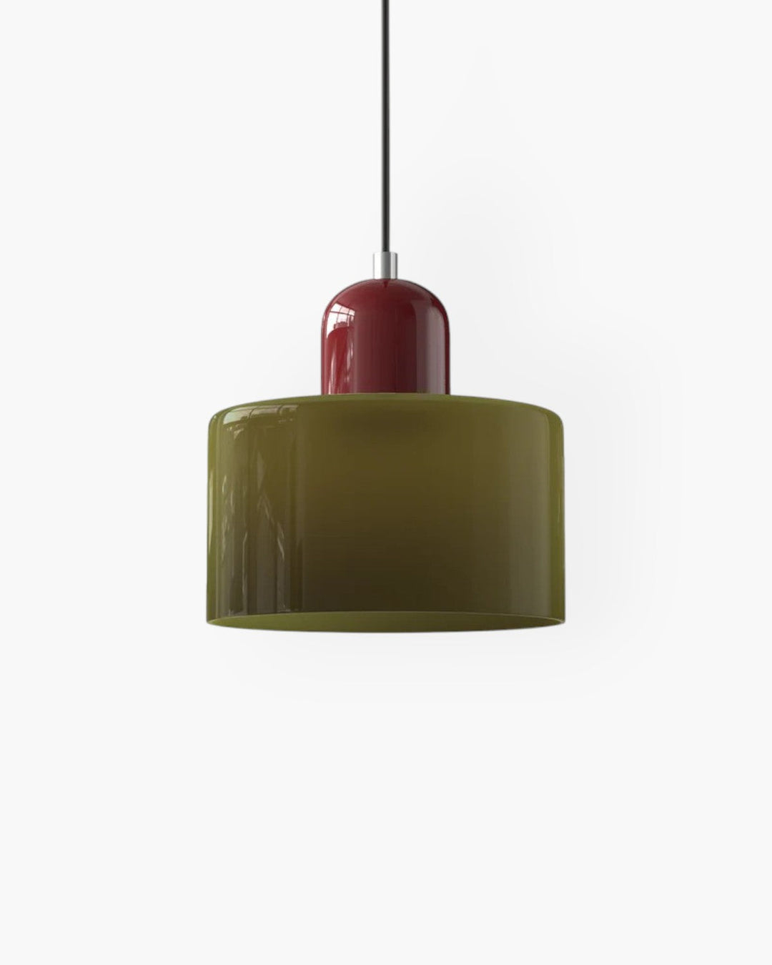 Formiva Pendel Lampa | Retro Modern Glas Skärm | Ambient E26 Belysning | Hårdkopplad Takarmatur