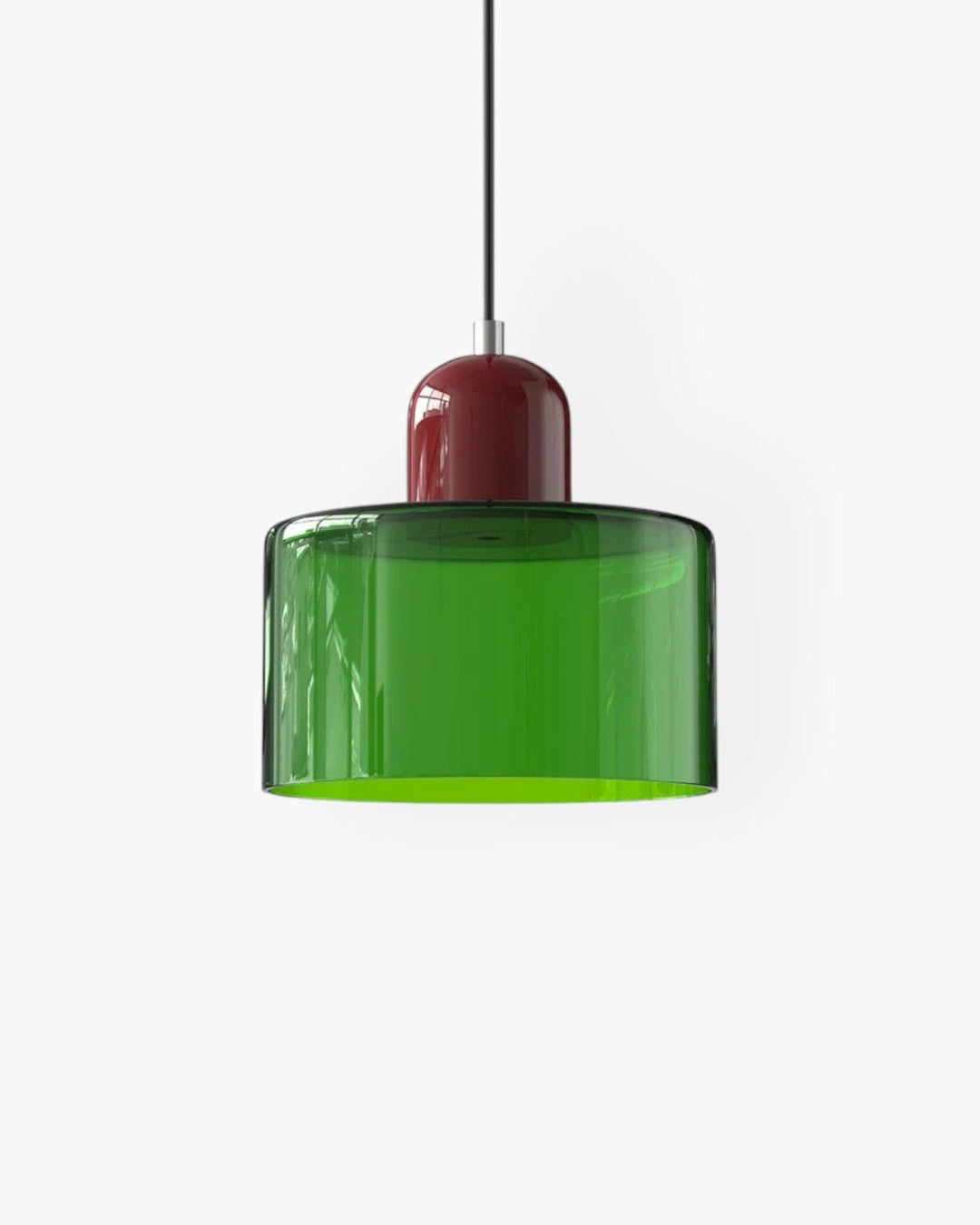 Formiva Pendel Lampa | Retro Modern Glas Skärm | Ambient E26 Belysning | Hårdkopplad Takarmatur