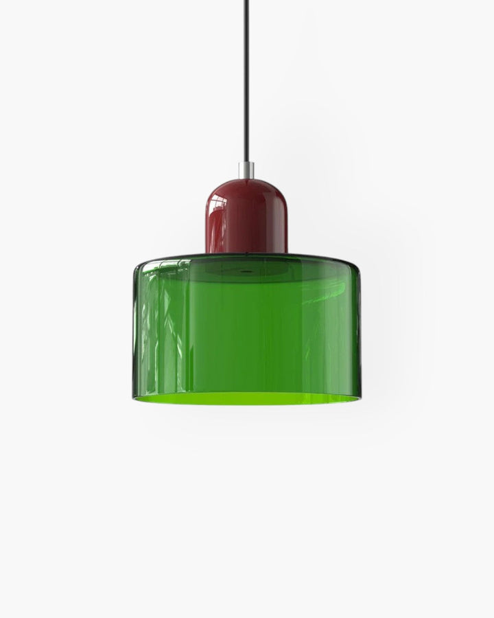 Formiva Pendel Lampa | Retro Modern Glas Skärm | Ambient E26 Belysning | Hårdkopplad Takarmatur