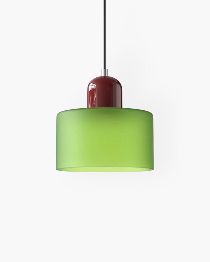 Formiva Pendel Lampa | Retro Modern Glas Skärm | Ambient E26 Belysning | Hårdkopplad Takarmatur