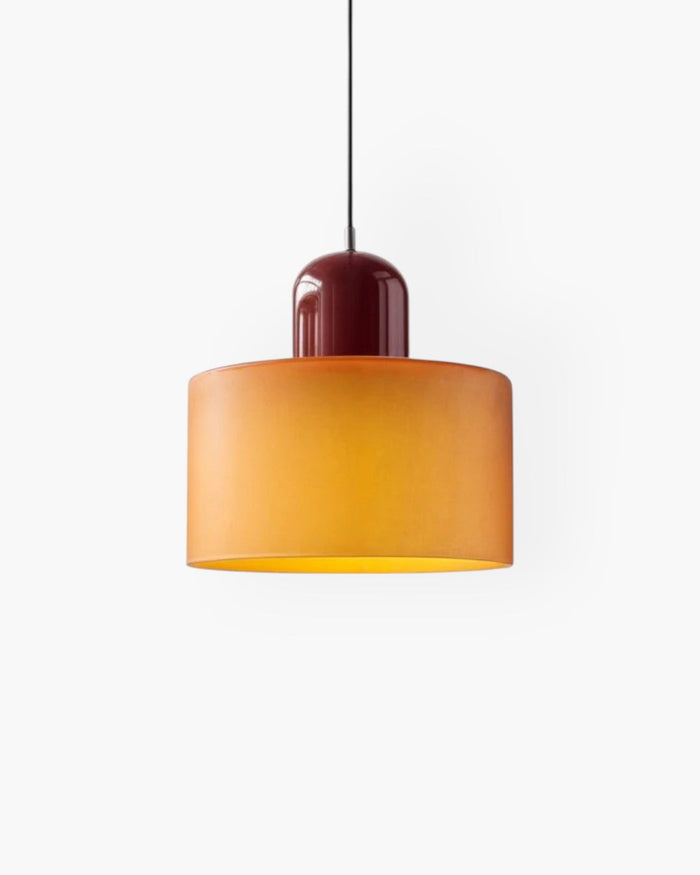 Formiva Pendel Lampa | Retro Modern Glas Skärm | Ambient E26 Belysning | Hårdkopplad Takarmatur