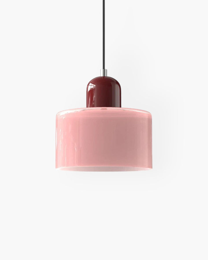 Formiva Pendel Lampa | Retro Modern Glas Skärm | Ambient E26 Belysning | Hårdkopplad Takarmatur