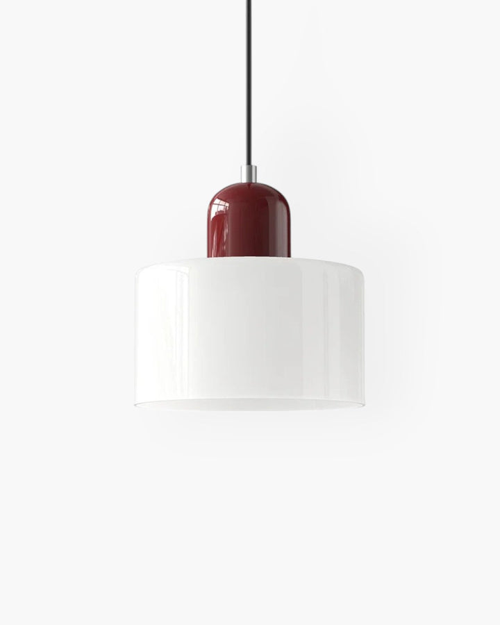 Formiva Pendel Lampa | Retro Modern Glas Skärm | Ambient E26 Belysning | Hårdkopplad Takarmatur