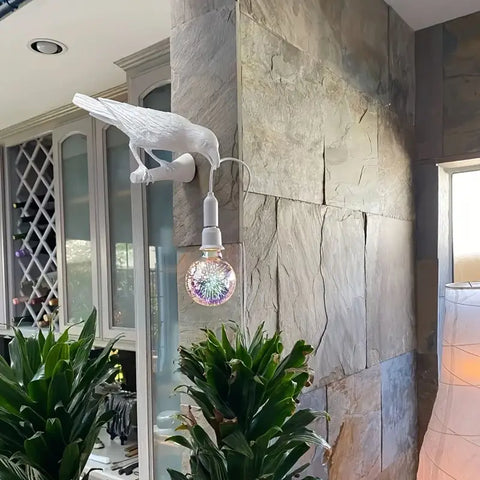 Fågel Lamp – Elegant LED Vägglampa för Hem &amp; Dekor