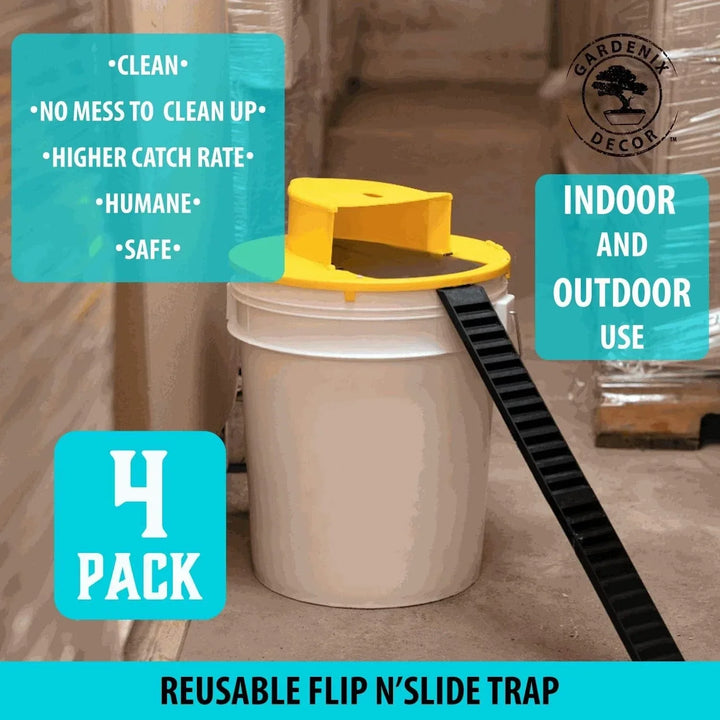 4-Pack Bucket Lock Musfälla