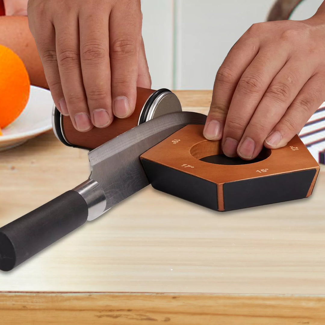 Knivslipningskit med magnetisk träbas