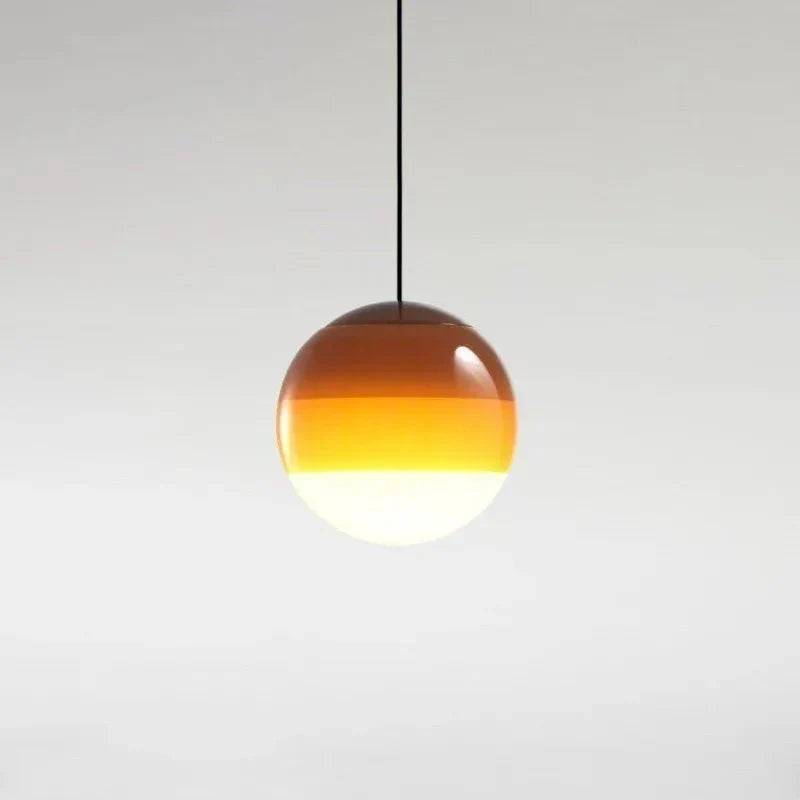 Sju färggradient glaspendellampa