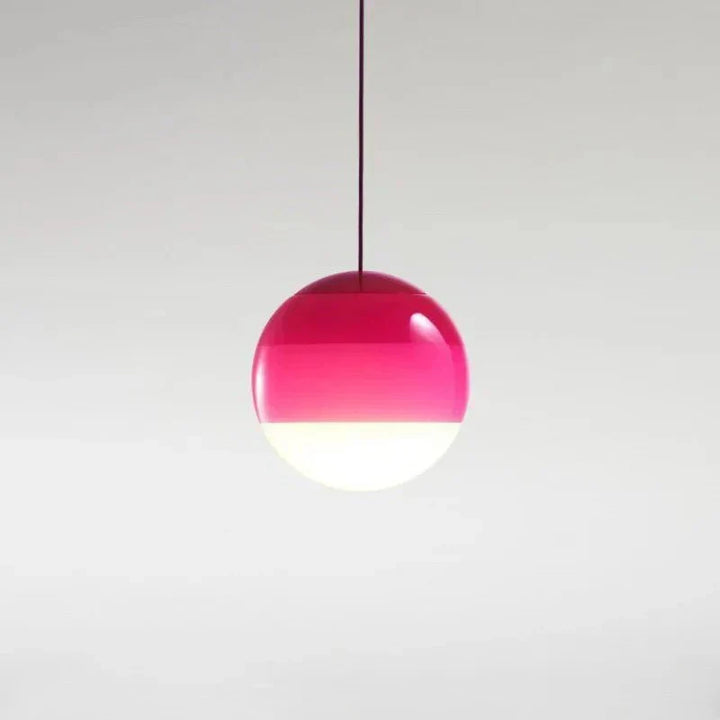 Sju färggradient glaspendellampa