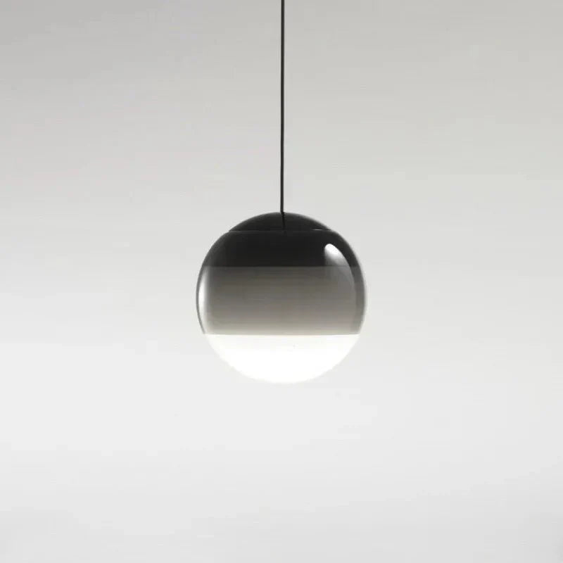 Sju färggradient glaspendellampa