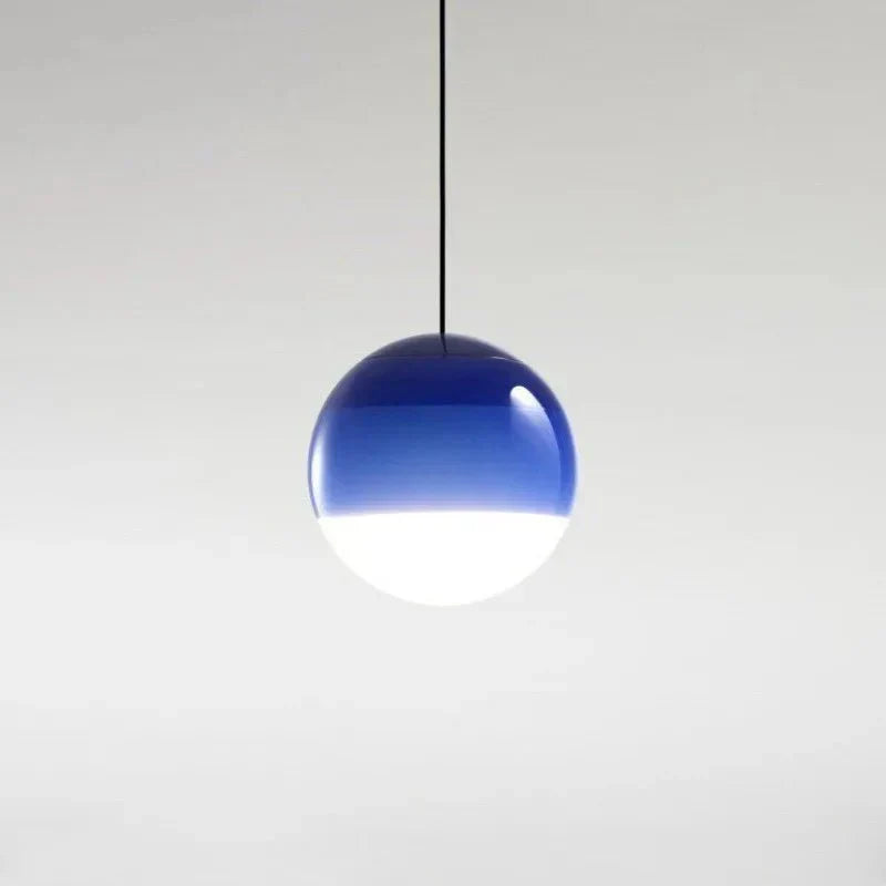 Sju färggradient glaspendellampa
