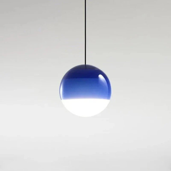 Sju färggradient glaspendellampa