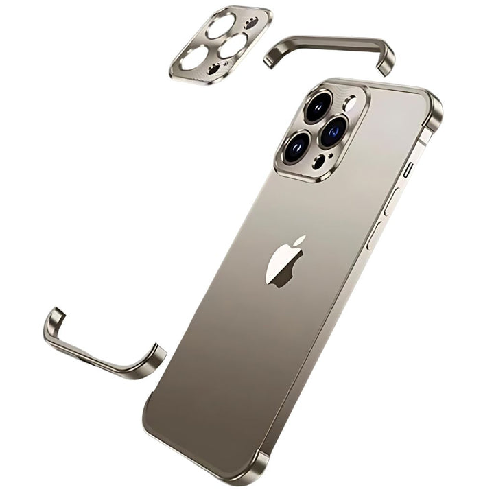 Mobilskal Minimalistisk Slim Skyddande Metallfack