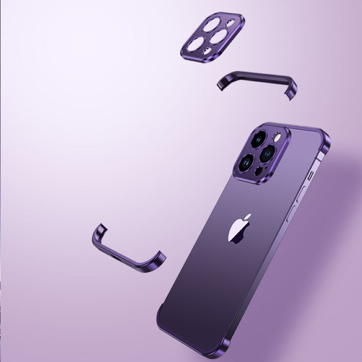Mobilskal Minimalistisk Slim Skyddande Metallfack