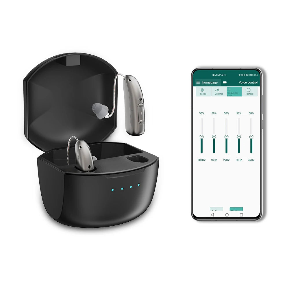 Hörhjälpmedel Bluetooth Laddningsbara Bullerdämpande