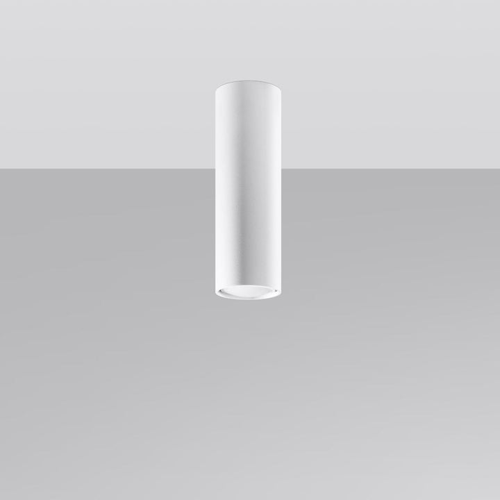 LAGOS 20 Vit Taklampa - Modern Minimalistisk Design - Hållbar Stål - Lätt Installation - GU10 Lampa Kompatibel