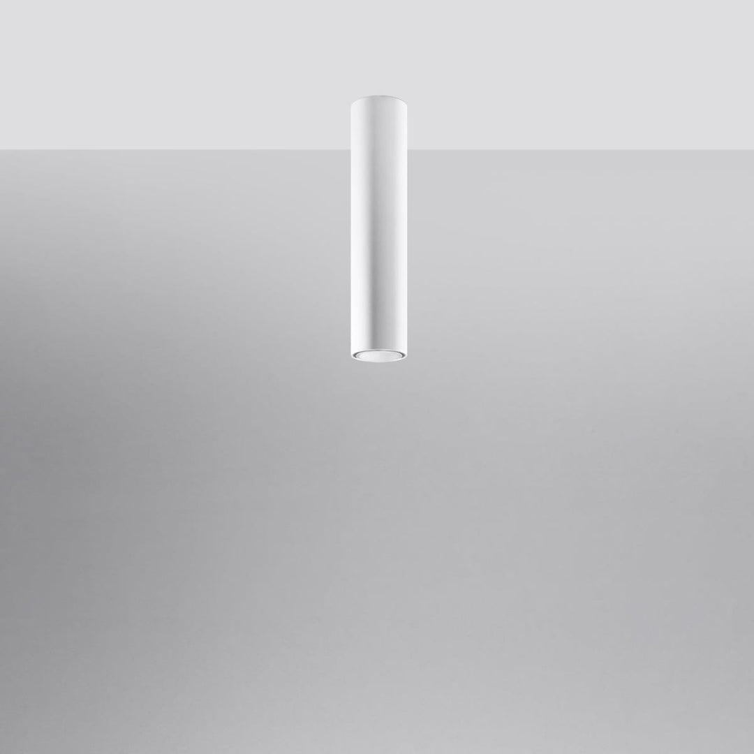 LAGOS 40 Vit Taklampa - Modern Minimalistisk Design - Hållbart Stål - Lätt Installation - GU10 Glödlampa Kompatibel