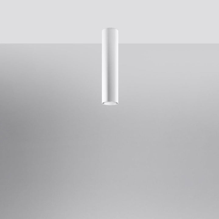 LAGOS 40 Vit Taklampa - Modern Minimalistisk Design - Hållbart Stål - Lätt Installation - GU10 Glödlampa Kompatibel