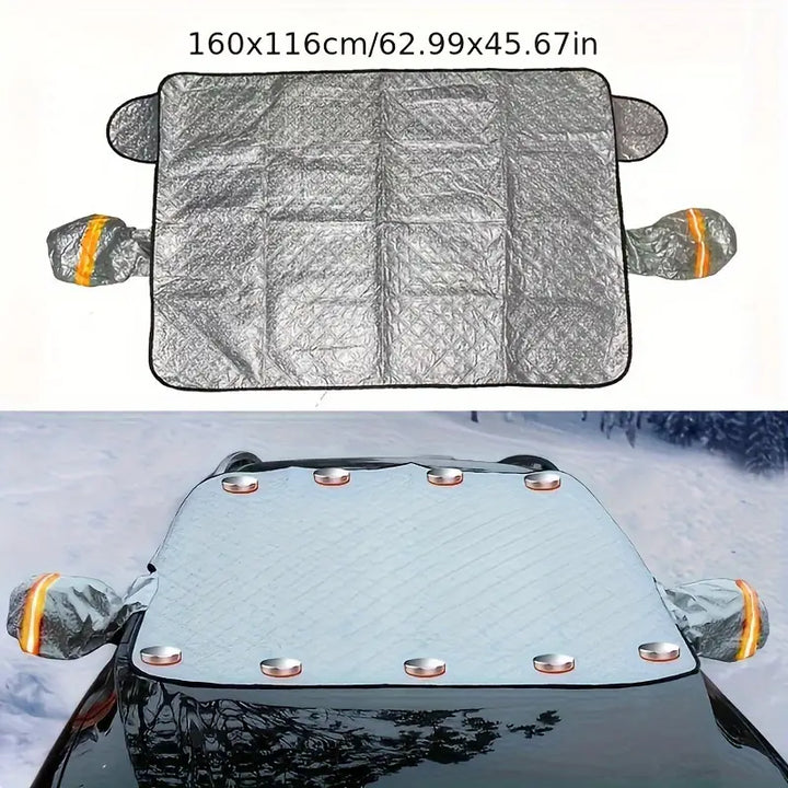 Magnetisk vindruta täckning för vintern