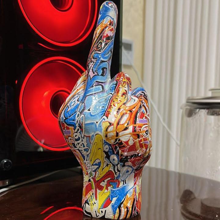 ArtCreativ | Jag Har En Dålig Attityd Skulptur för Hem- och Kontorsinredning