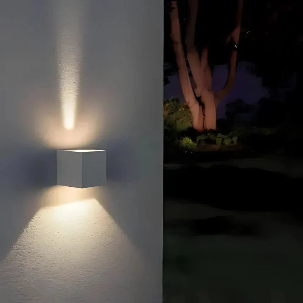 Vägglampa Svart Aluminium Justerbar Kub LED