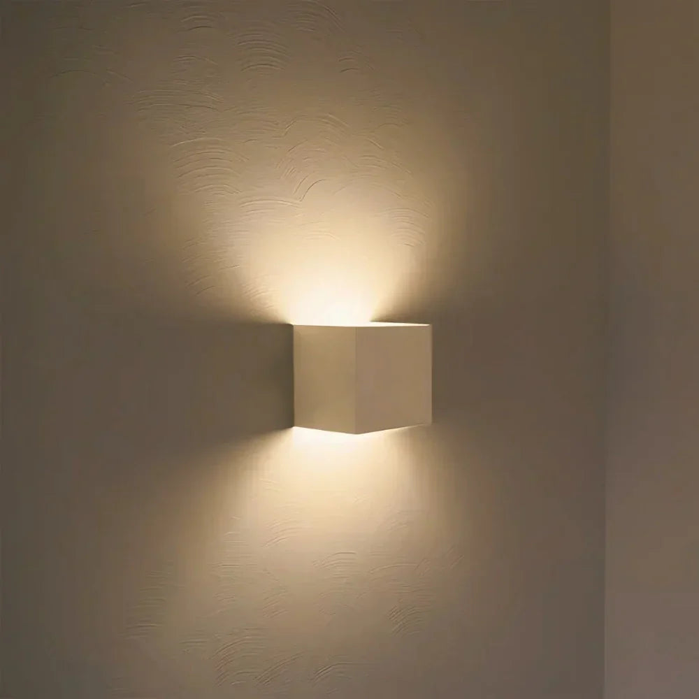 Vägglampa Svart Aluminium Justerbar Kub LED