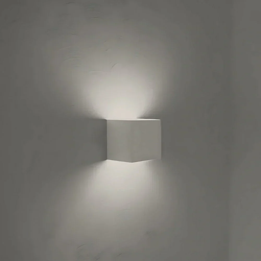 Vägglampa Svart Aluminium Justerbar Kub LED