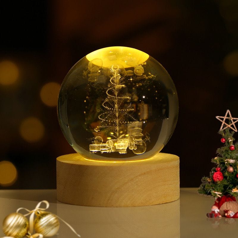 3D Kristallkulor LED Ljus