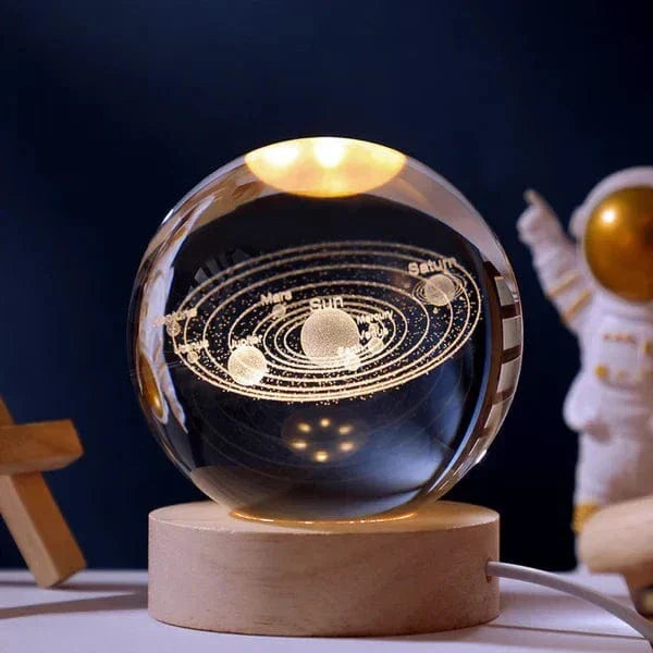 3D Kristallkulor LED Ljus