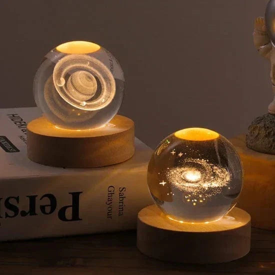 3D Kristallkulor LED Ljus
