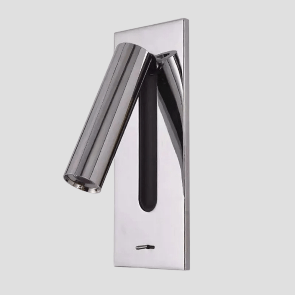 Justerbar USB-laddningsvägglampa med 350° rotation – Modern vägglampa för nattduksbord och hotellanvändning