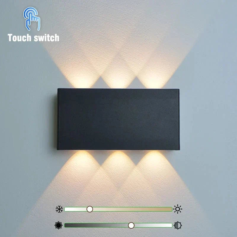 Trådlös LED-vägglampa med touchkontroll – Uppladdningsbar - Dimbar - Minimalistisk design - Tre färgtemperaturer - Inomhusbruk