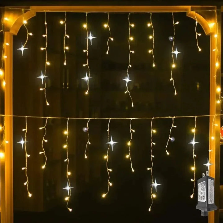 Icicle String LED Twinkle Effekt Ljus