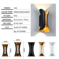 LED Vägglampa Med Modern Design – Vattentät - Aluminium - Inomhus/Utebruk