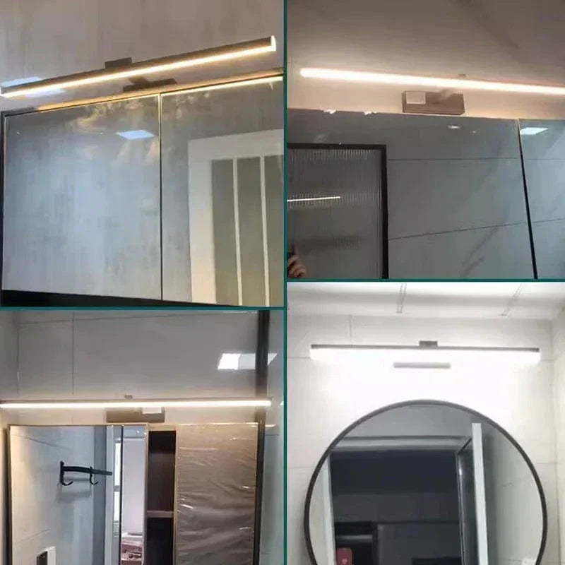 Modern Vattentät LED Badrums Vägglampa - Platt Design Vägglampa Belysning i Vit och Svart