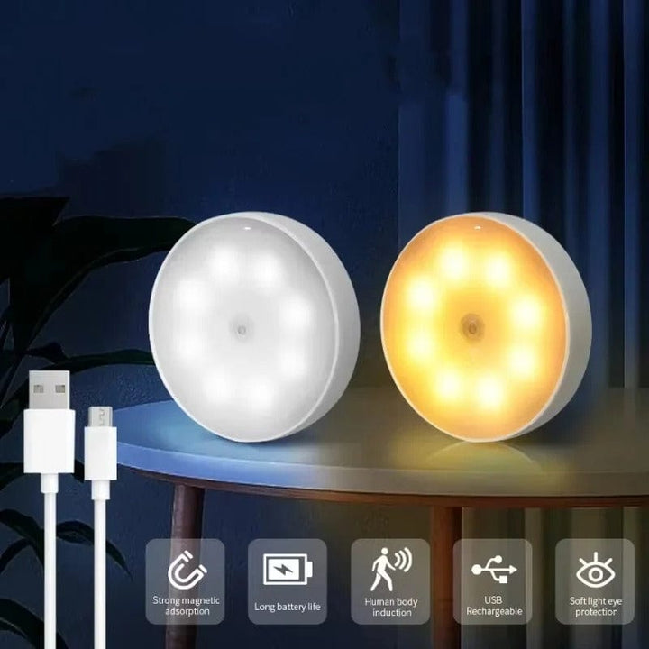 Rörelse Light - Uppladdningsbar Rörelse Sensor LED Ljus