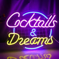 Cocktails & Beer LED Neon Skylt – Livlig USB-drivet Bar & Fest Dekoration