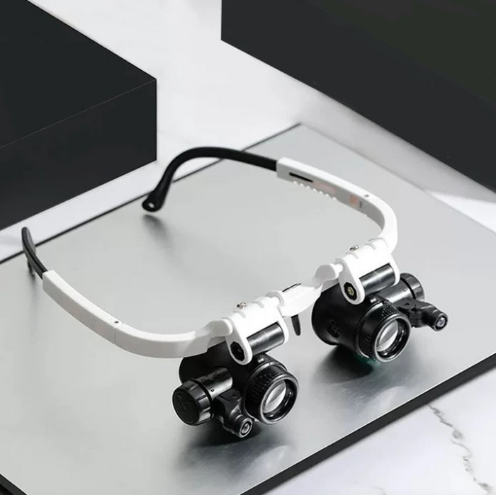 Förstoringsglas LED Huvudband Optisk Lins Verktyg
