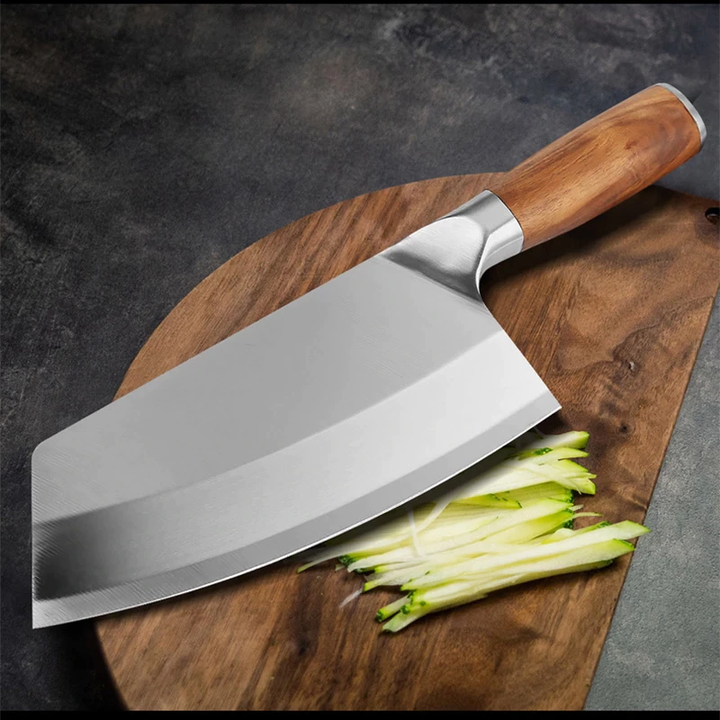 Köttyxa i Rostfritt Stål – Cleaver Kockkniv för Kök &amp; Styckning