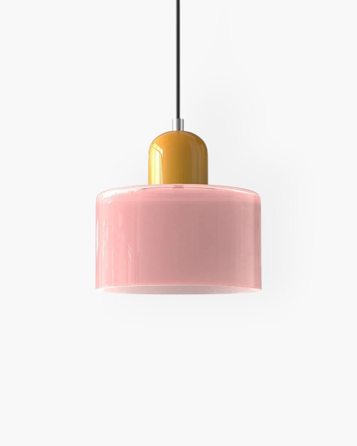 Formiva Pendel Lampa | Retro Modern Glas Skärm | Ambient E26 Belysning | Hårdkopplad Takarmatur