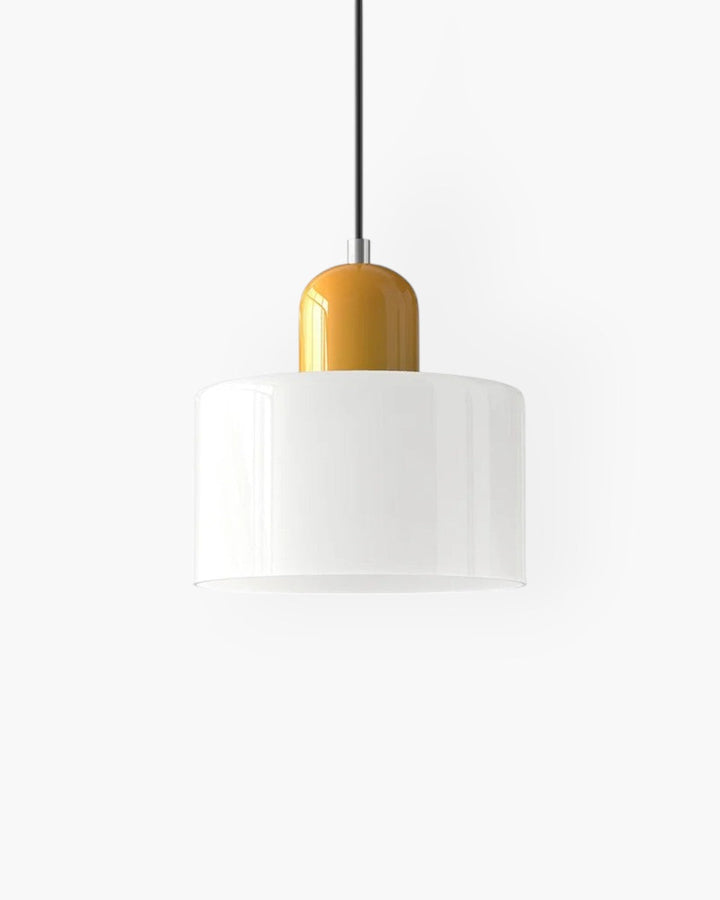 Formiva Pendel Lampa | Retro Modern Glas Skärm | Ambient E26 Belysning | Hårdkopplad Takarmatur